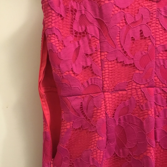 EUC MAIA CappedSleeved, Lace Overlay, V-Back Dress - Picture 5 of 7